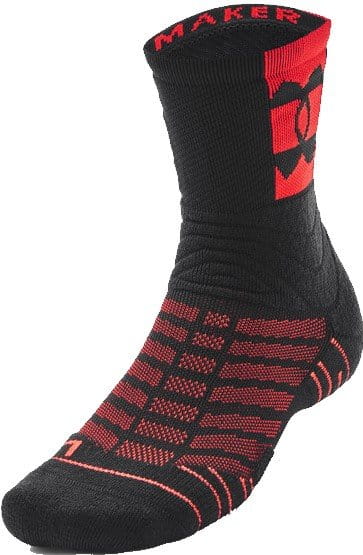 Chaussettes Under Armour UA Playmaker Mid-Crew-BLK