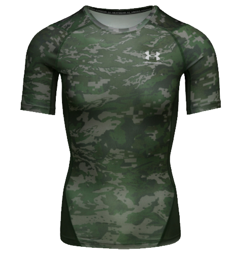 Tee-shirt Under UA HG Armour Camo Comp SS