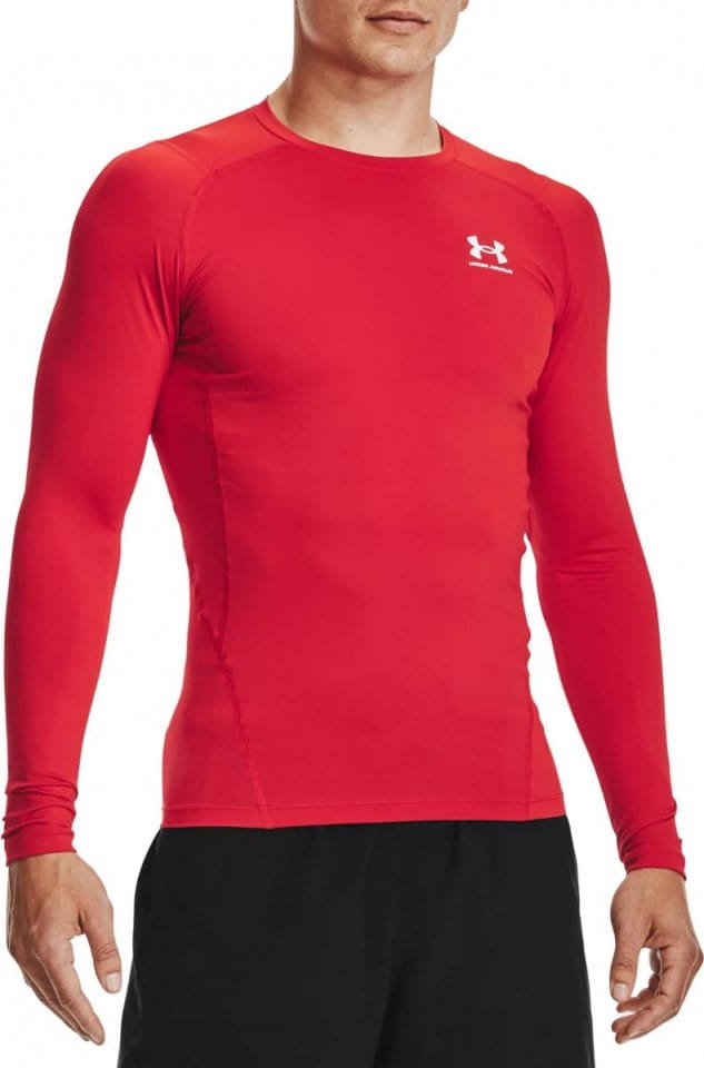 Tee-shirt à manches longues Under UA HG Armour Comp LS-RED