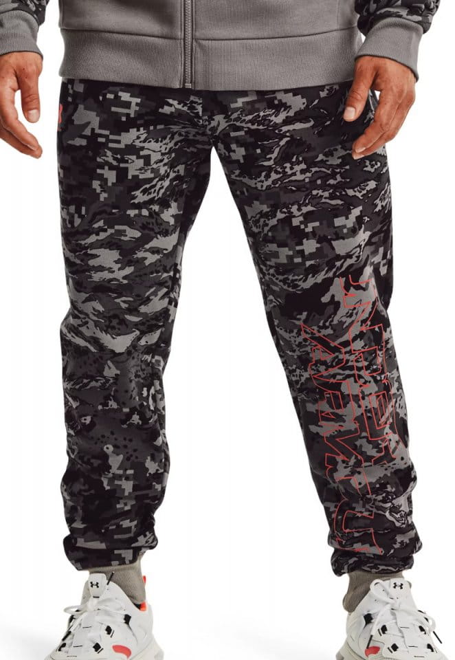 Pantalons Under Armour UA RIVAL FLC CAMO SCRIPT JGR-GRY