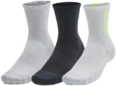 Chaussettes Under Armour UA 3-Maker 3pk Mid-Crew-GRY