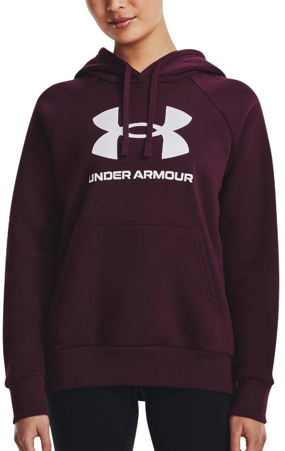 UA Rival Fleece Big Logo Hdy-MRN