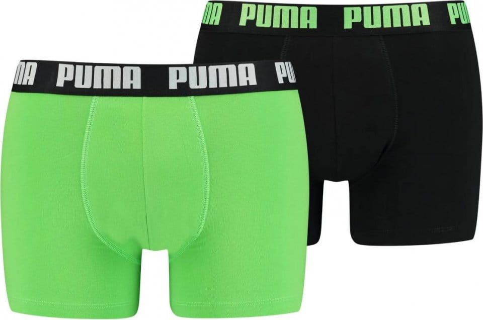 Shorts Puma Basic Boxer 2er Pack Grün Schwarz F304
