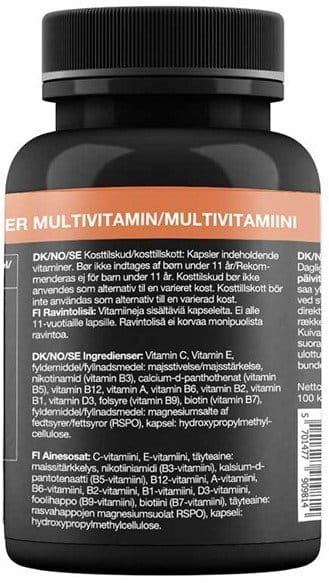 Vitamines et mineraux Pure Power Multivitamin 100 capsules