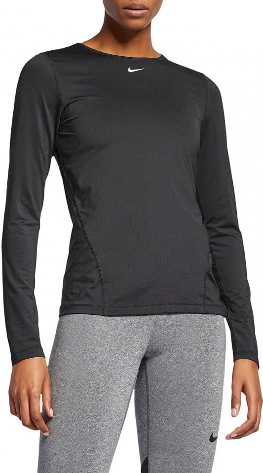 Tee-shirt à manches longues Nike W NP TOP LS ALL OVER MESH