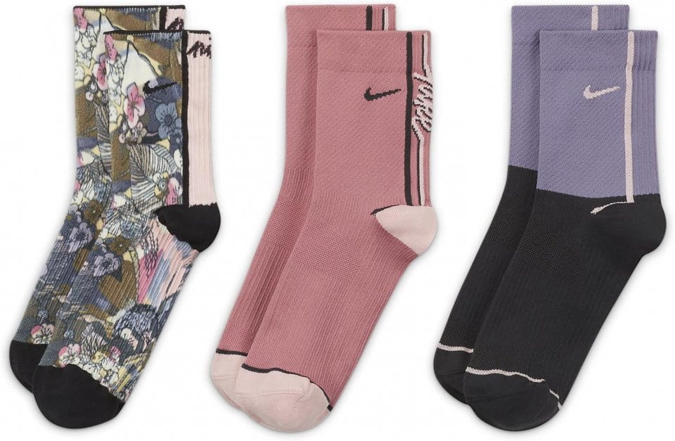 Chaussettes Nike W NK EVERYDAY PLUS ANKLE-3PR