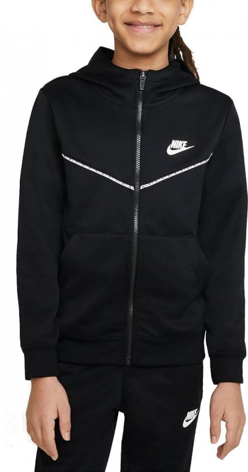 Sweatshirt à capuche Nike B NSW REPEAT PK FZ HOODIE
