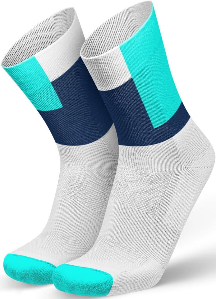 Chaussettes INCYLENCE Squares Cyan