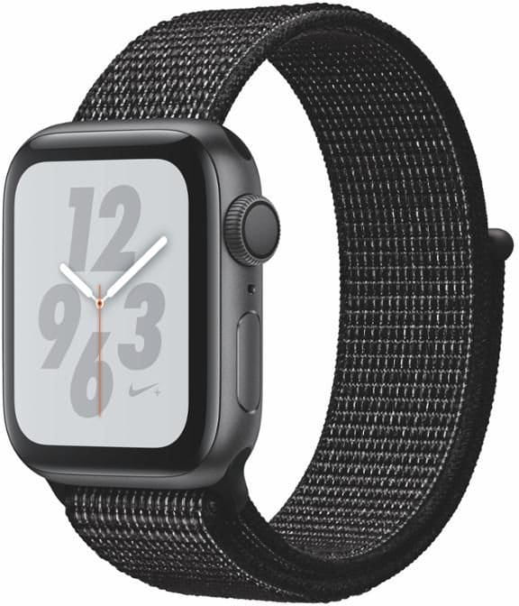 Montre Apple Watch + Series 4 GPS, 40mm Space Grey Aluminium Case with Black Sport Loop